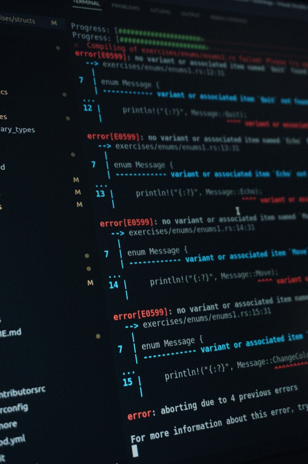 coding on laptop